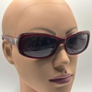 NOS Vintage Y2K Designer Sunglasses | Ellen Tracy | Futuristic Burgundy Plastic